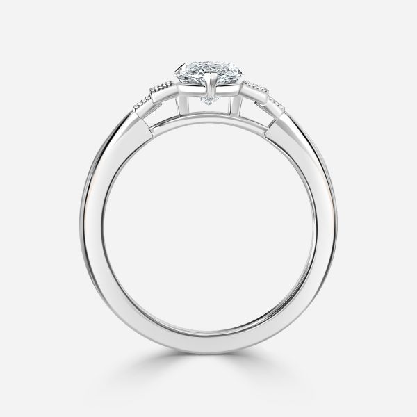 Marquise Three Stone Engagement Ring