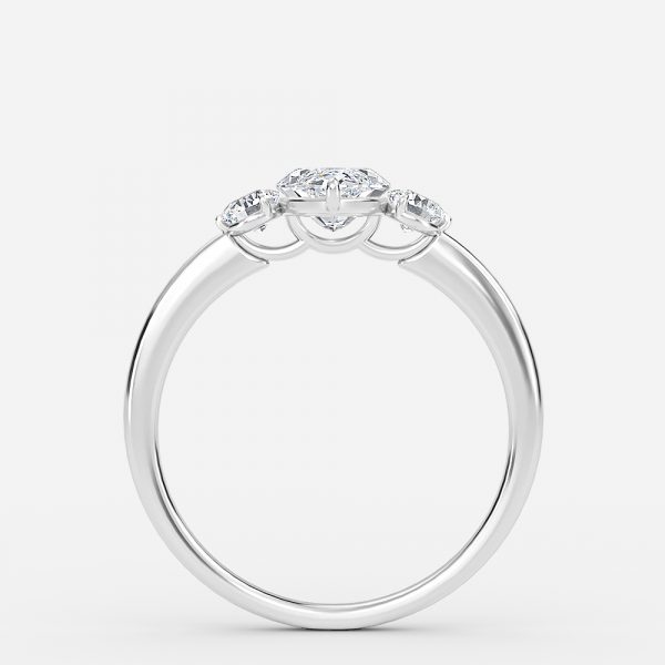 Marquise Three Stone Engagement Ring