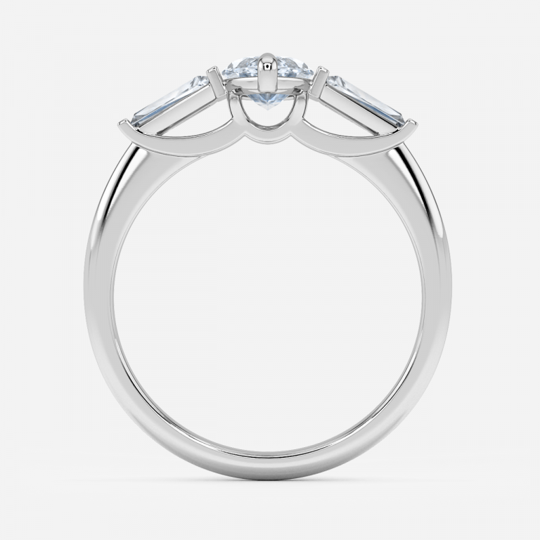Marquise Three Stone Engagement Ring