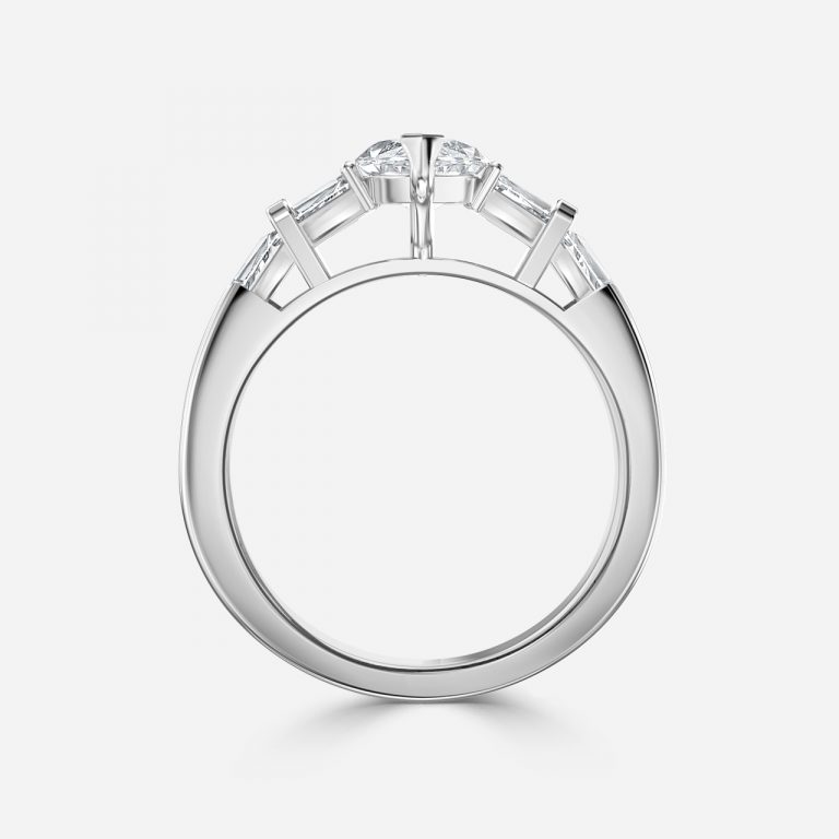 Marquise Three Stone Engagement Ring