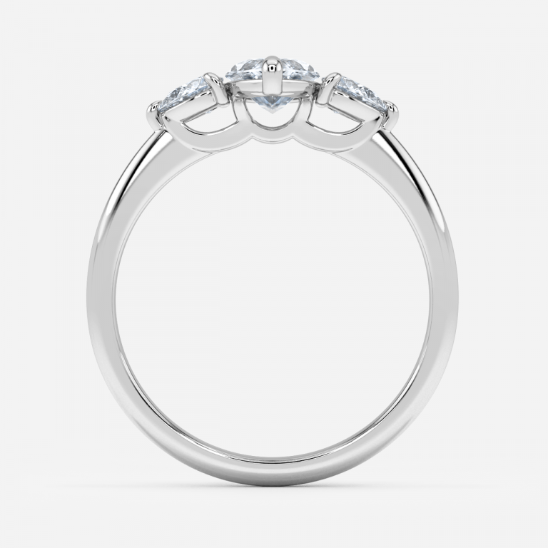 Marquise Three Stone Engagement Ring