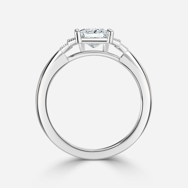 Princess Three Stone Engagement Ring