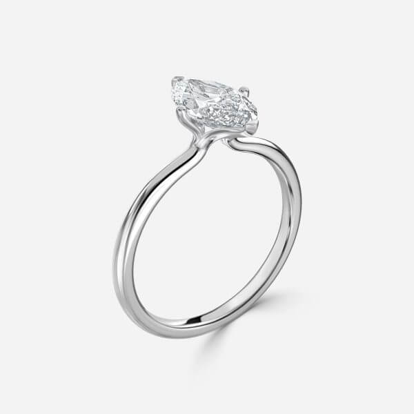Marquise Solitaire Engagement Ring