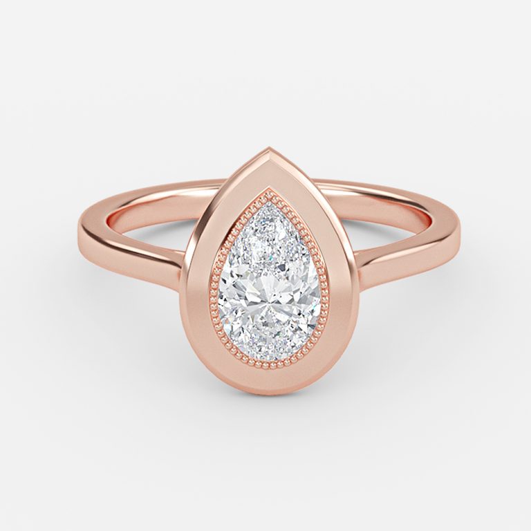 Pear Bezel Engagement Ring
