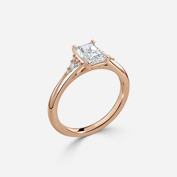 Radiant Cluster Engagement Ring
