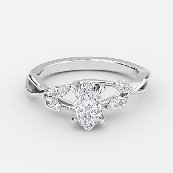 Marquise Unique Engagement Ring