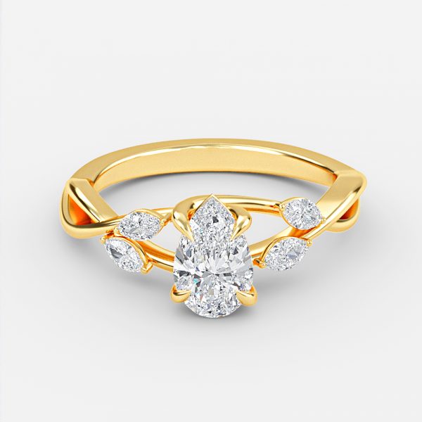 Pear Unique Engagement Ring