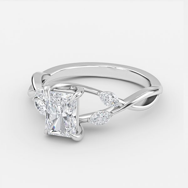 Radiant Unique Engagement Ring