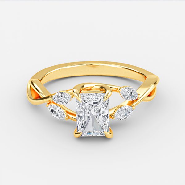 Radiant Unique Engagement Ring