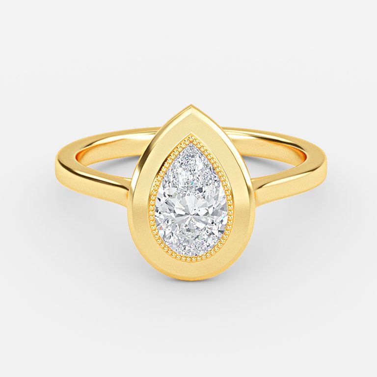 Pear Bezel Engagement Ring