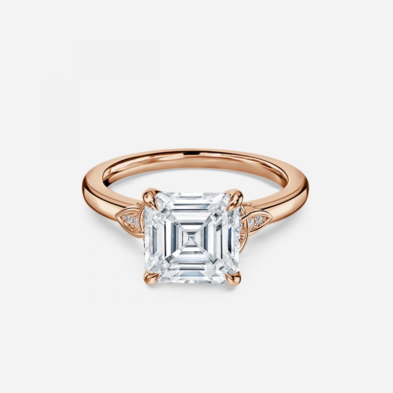 Asscher Vintage Engagement Ring