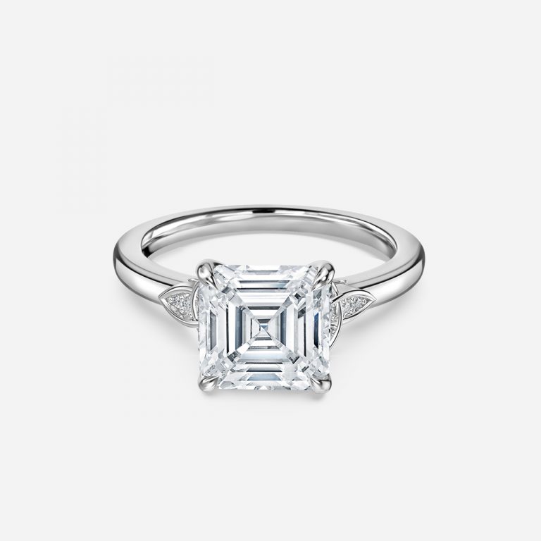 Asscher Vintage Engagement Ring