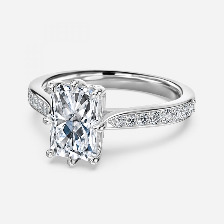 Radiant Vintage Engagement Ring