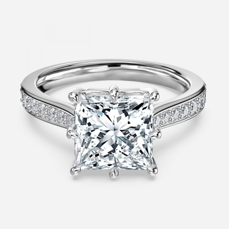Princess Vintage Engagement Ring