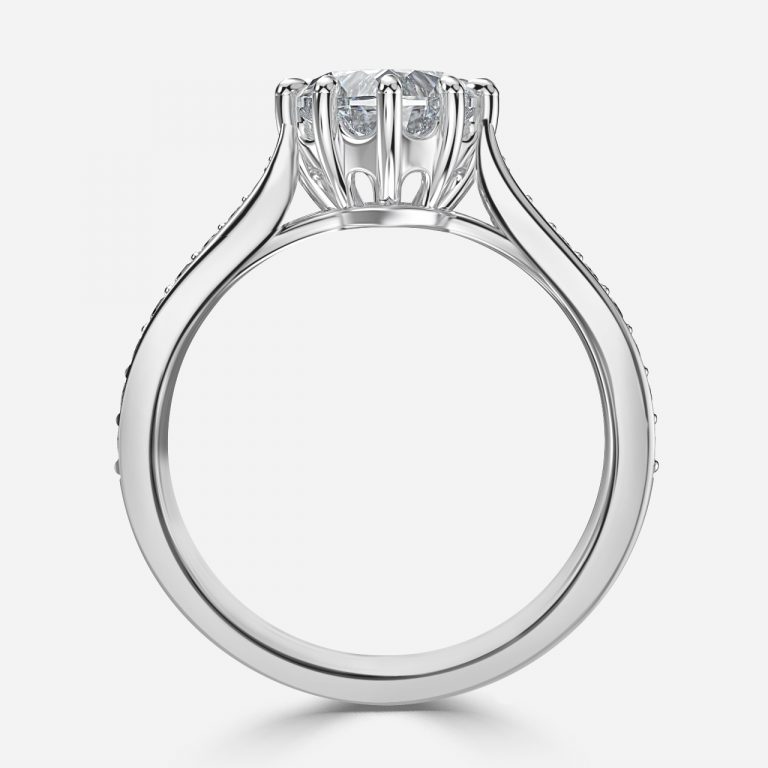 Heart Vintage Engagement Ring