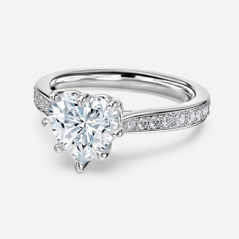 Heart Vintage Engagement Ring