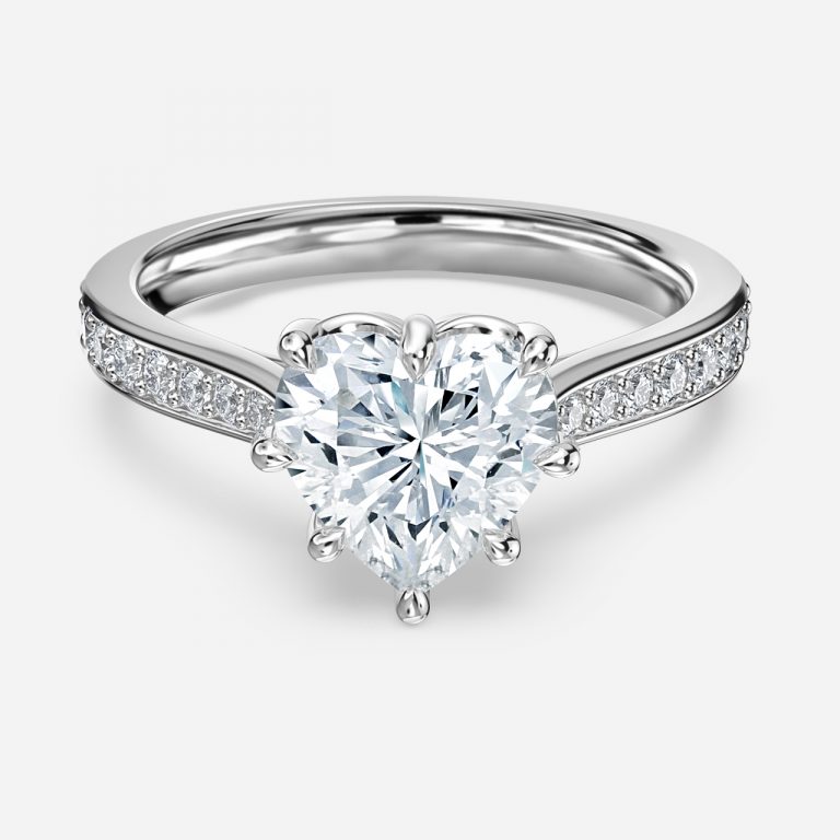 Heart Vintage Engagement Ring