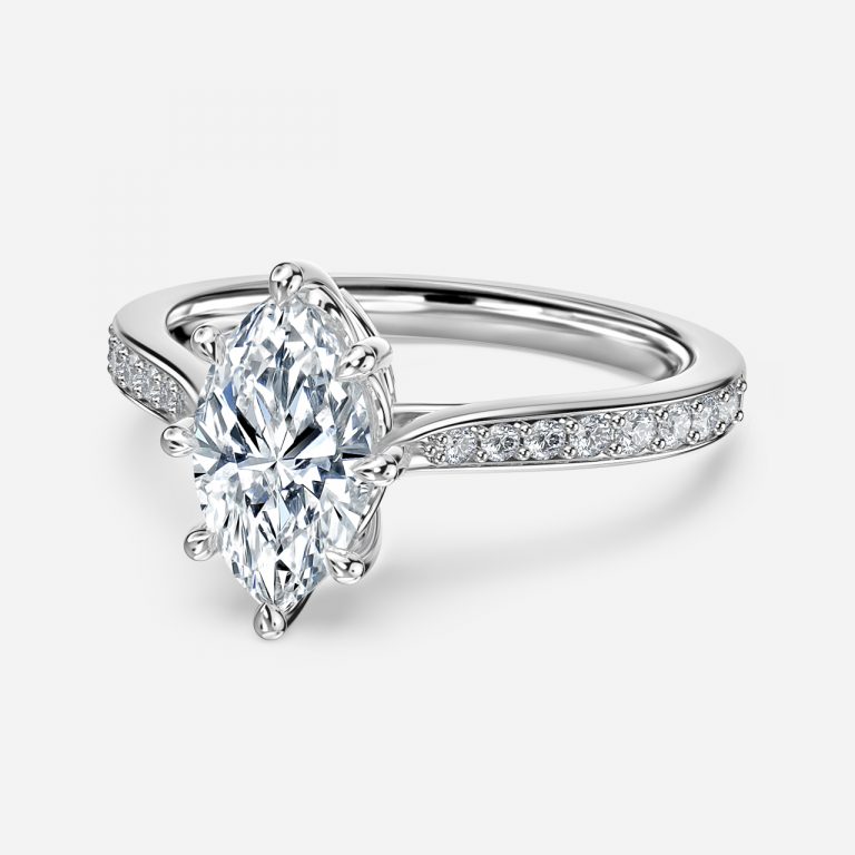 Marquise Vintage Engagement Ring