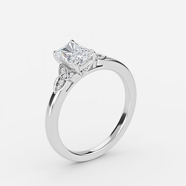 Radiant Vintage Engagement Ring