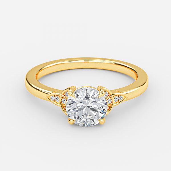 Round Vintage Engagement Ring