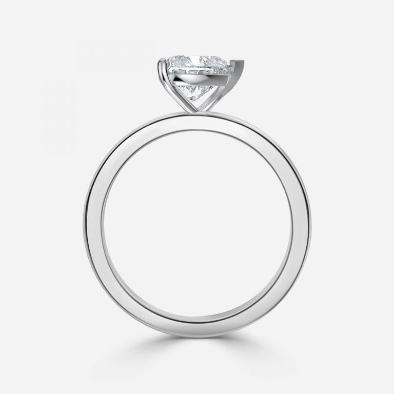 Heart Solitaire Engagement Ring