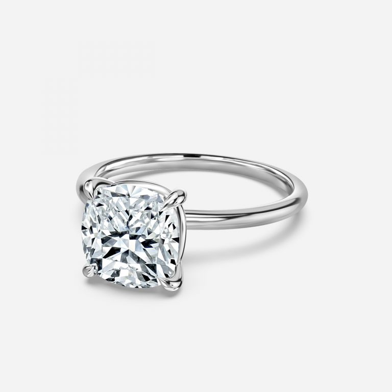 Cushion Solitaire Engagement Ring