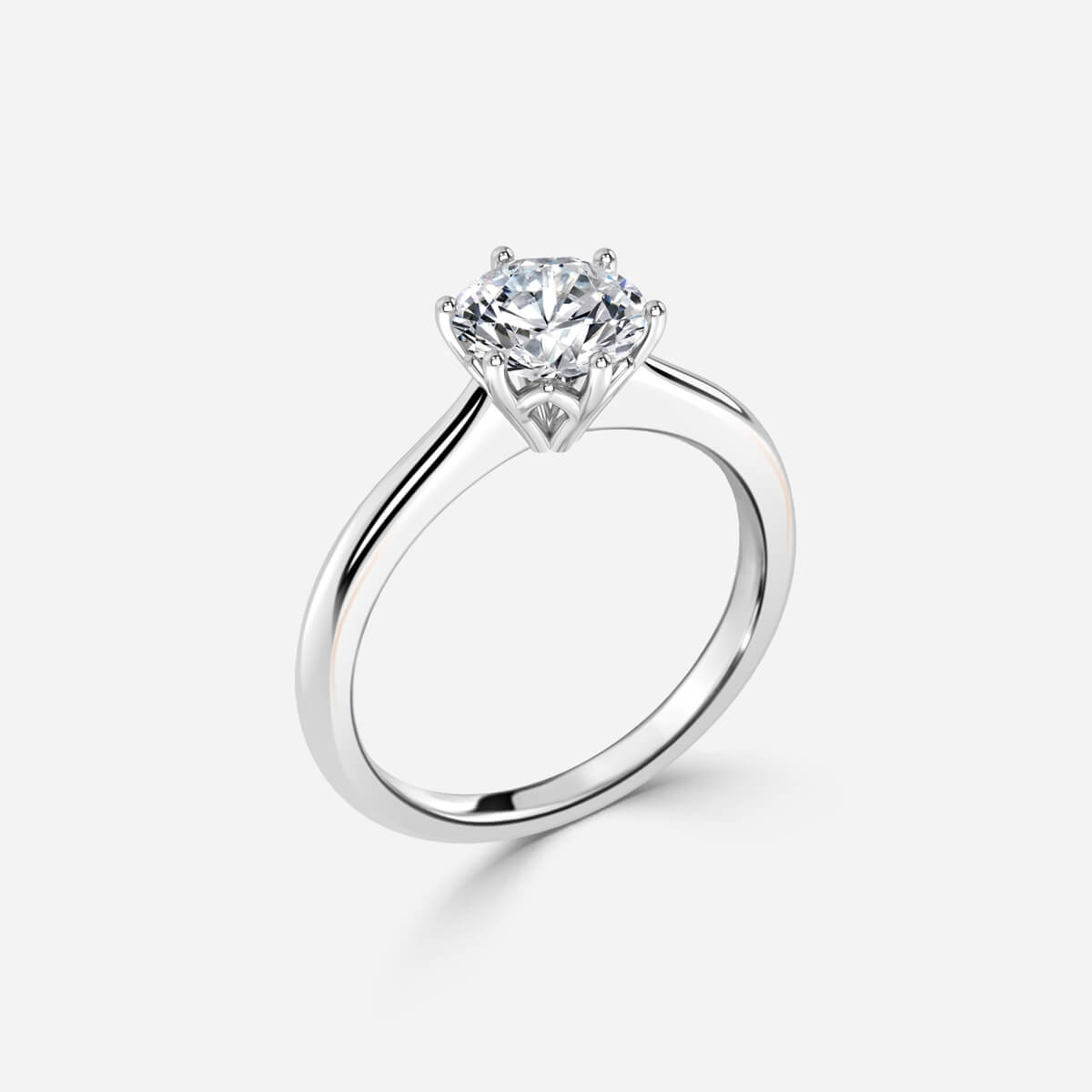 Round Solitaire Engagement Ring
