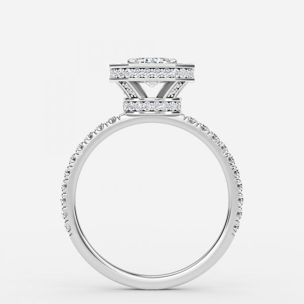 Emerald Halo Engagement Ring