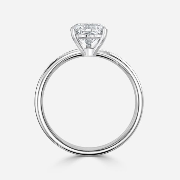 Heart Solitaire Engagement Ring