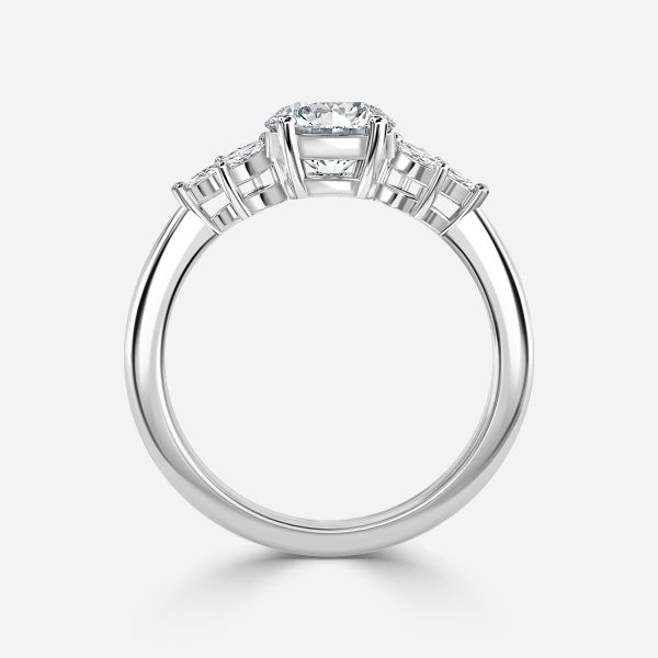 Round Cluster Engagement Ring