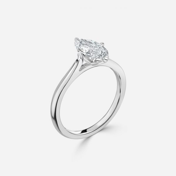 Marquise Solitaire Engagement Ring