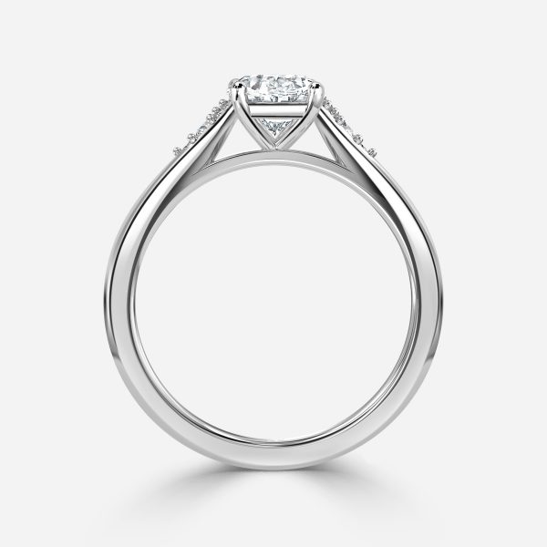 Oval Cluster Engagement Ring