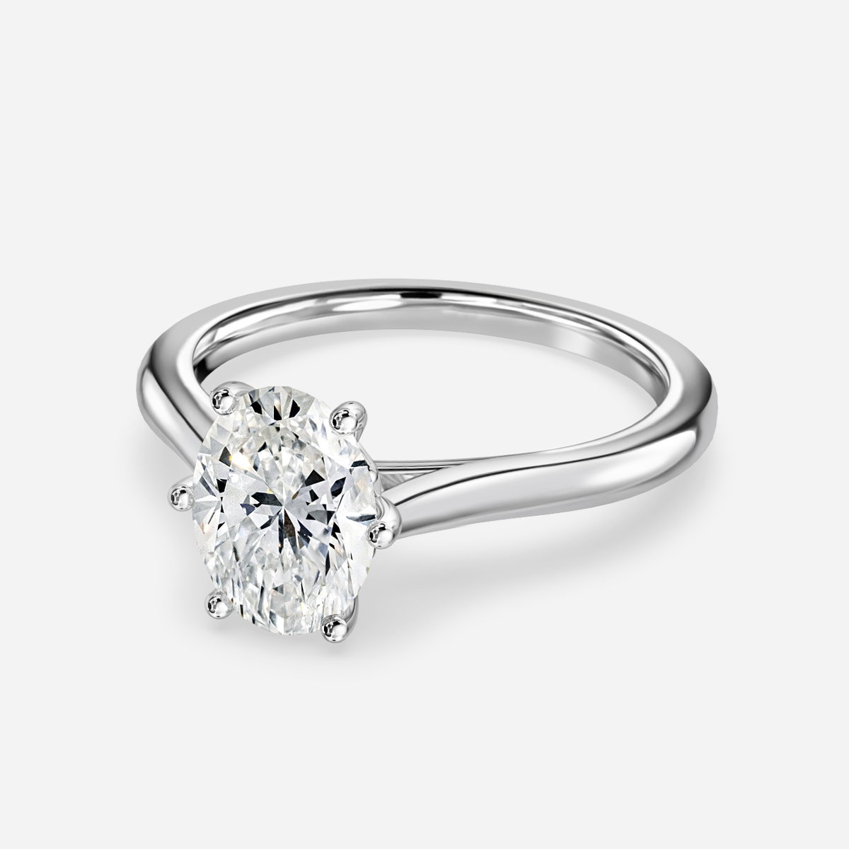 Oval Solitaire Engagement Ring