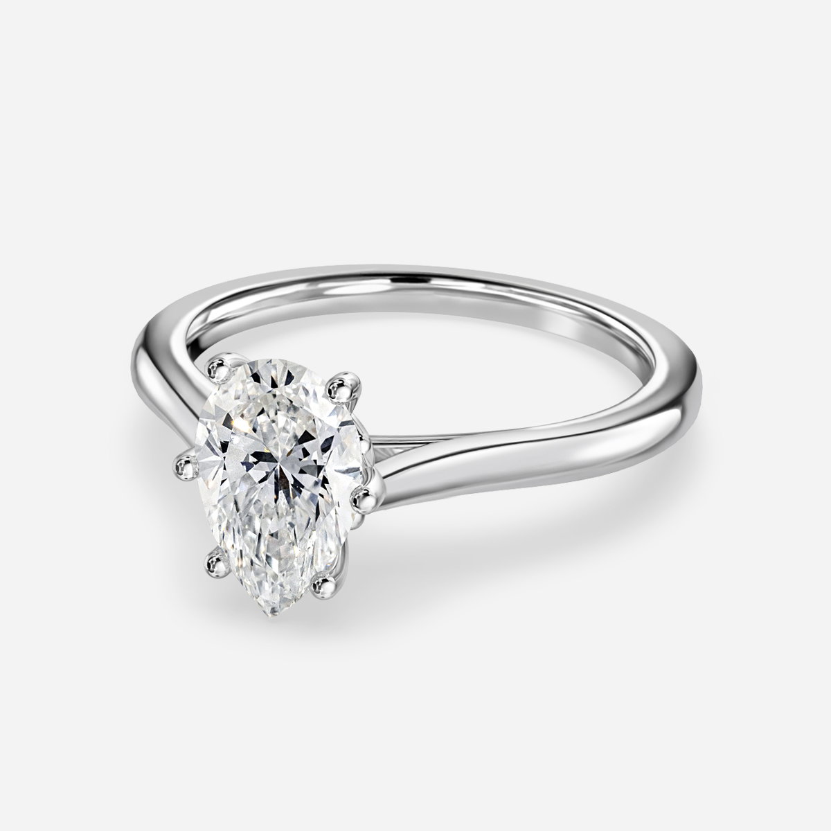 Pear Solitaire Engagement Ring