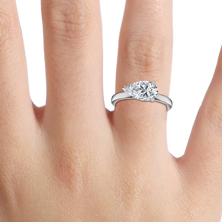 Pear Solitaire Engagement Ring