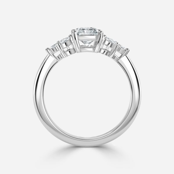 Radiant Cluster Engagement Ring
