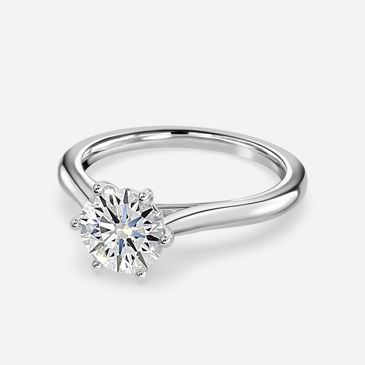 Round Solitaire Engagement Ring