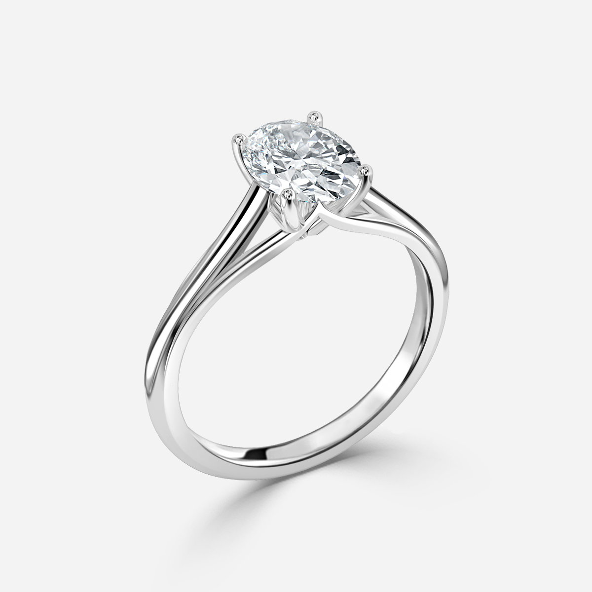 Oval Solitaire Engagement Ring