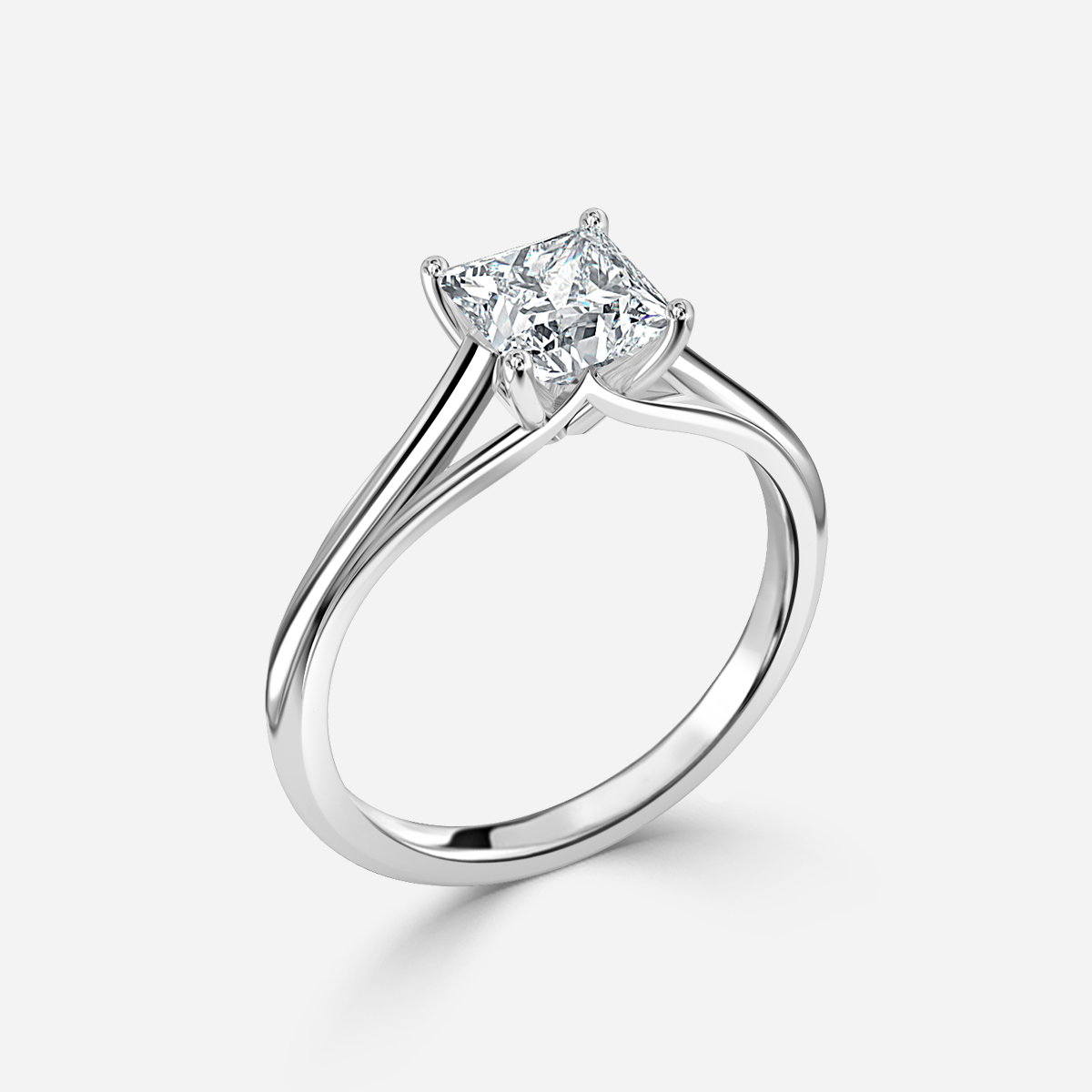Princess Solitaire Engagement Ring