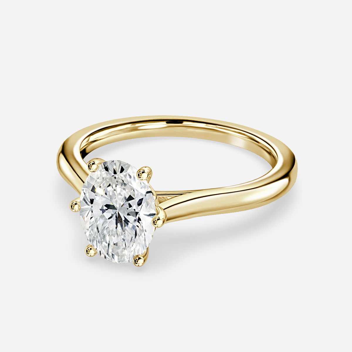 Oval Solitaire Engagement Ring