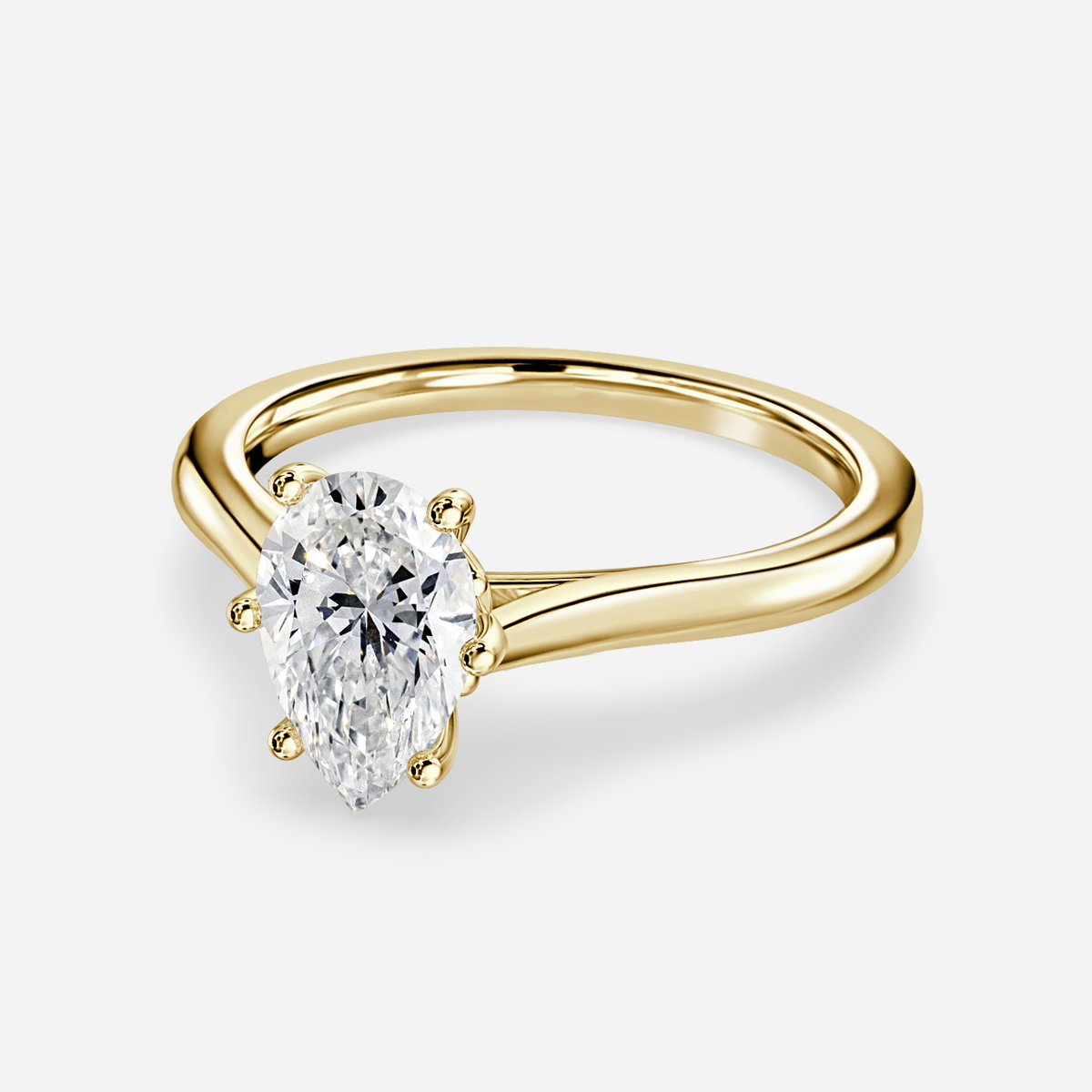 Pear Solitaire Engagement Ring